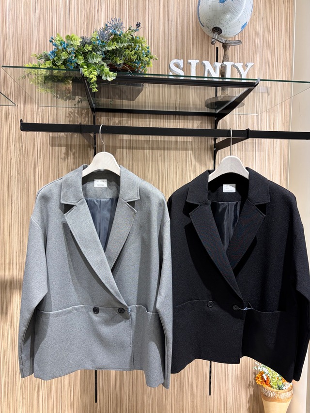 メランジ オックス テーラード ジャケット　U26-01/un cinq