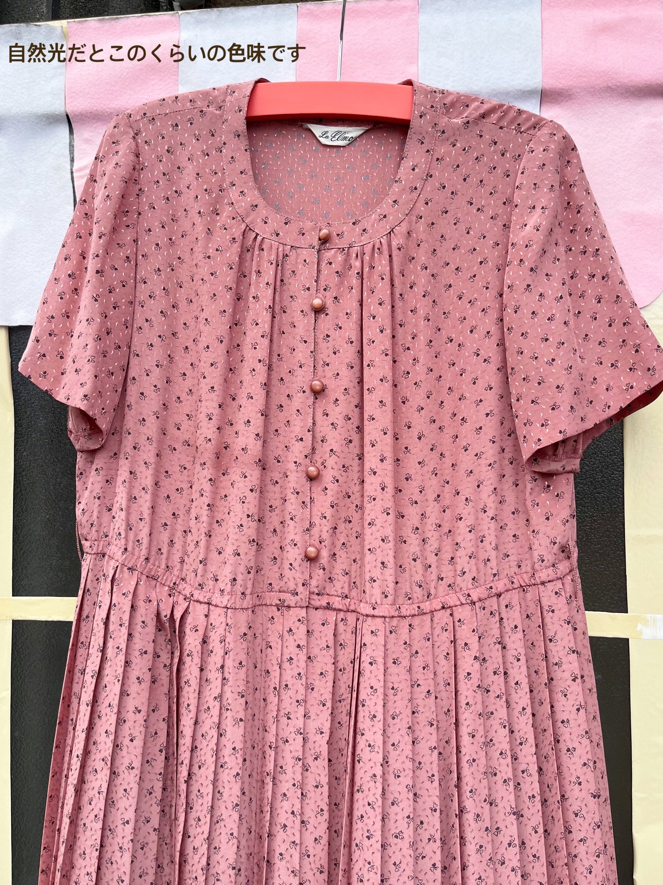 mini heart pleats one-piece