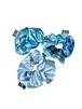 NETSU −  Random Print Blue Scrunchie