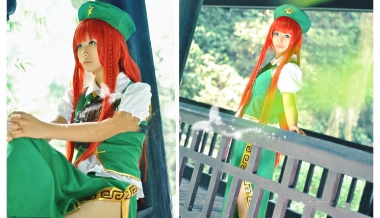 K2146 東方project 東方紅魔郷 紅美鈴 風 コスプレ衣装 cosplay