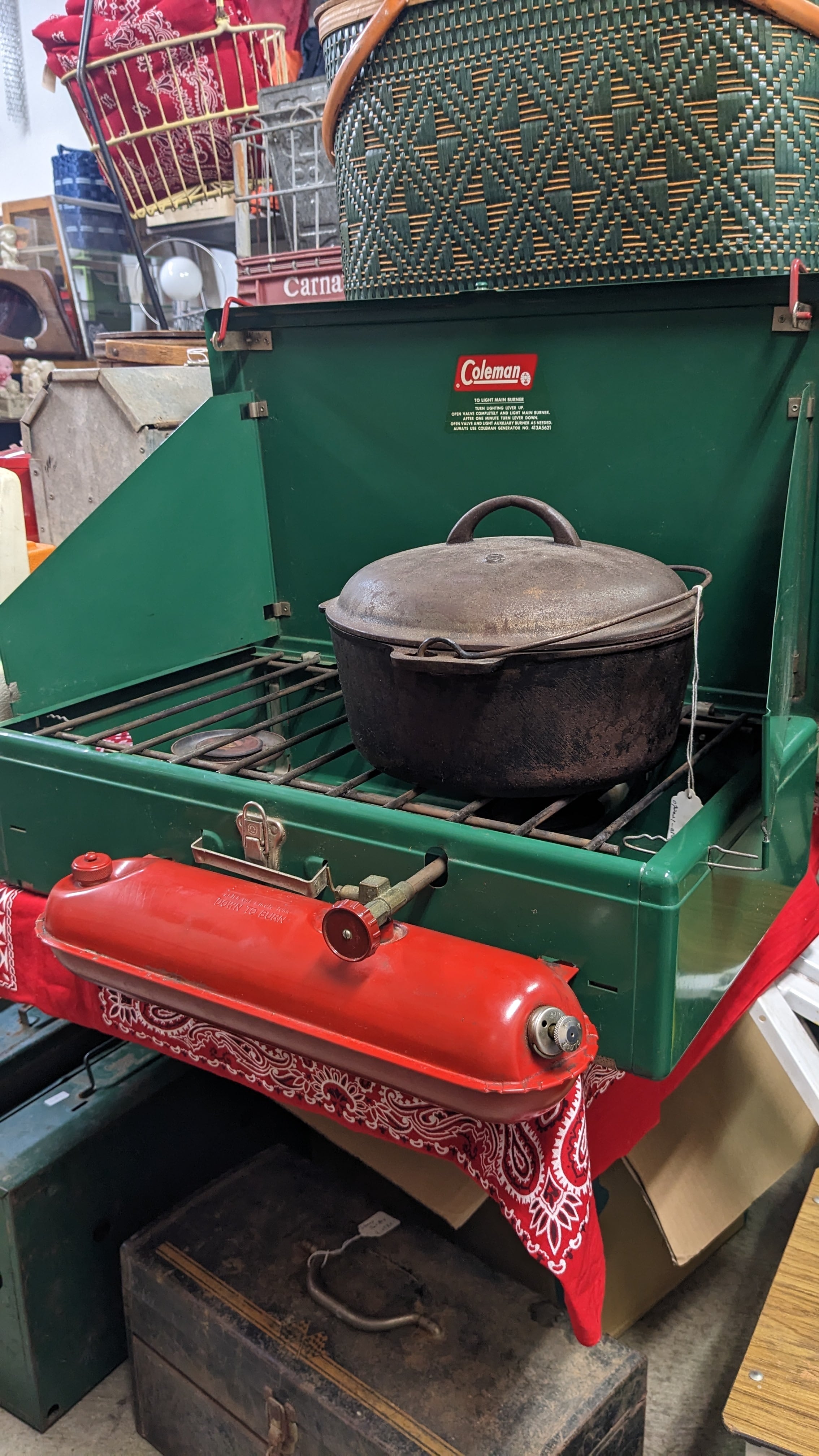 70's Vintage Sears 2barner Stove AvocadoGreen ビンテージ シアーズ