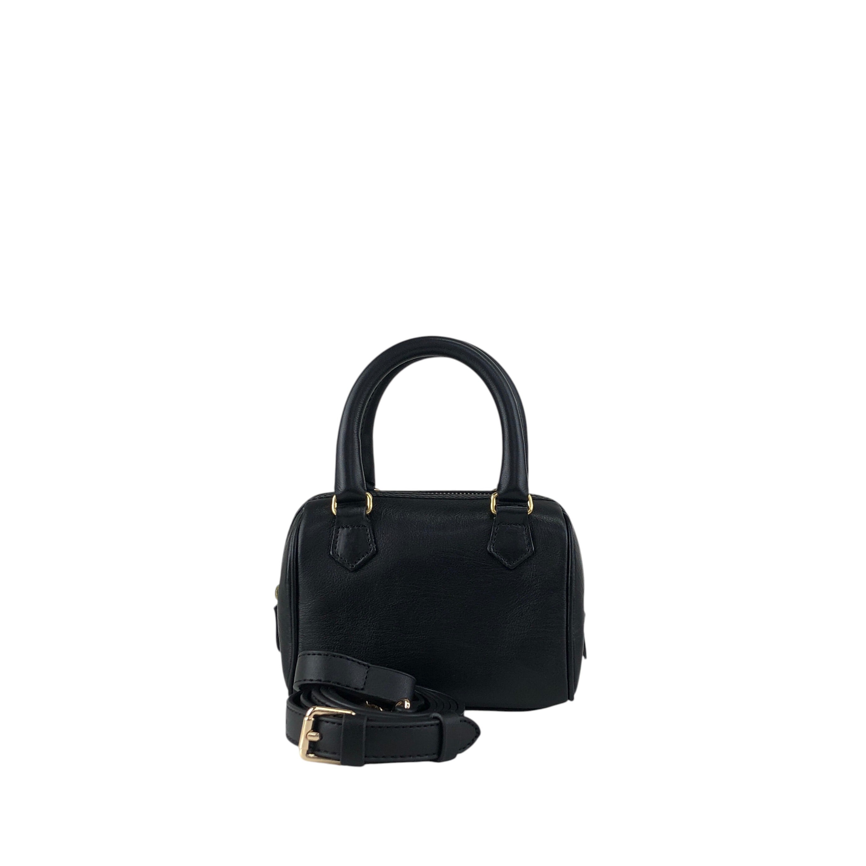 CELINE セリーヌ ショルダーバッグ ブラック レザー ミニボストン 2WAY