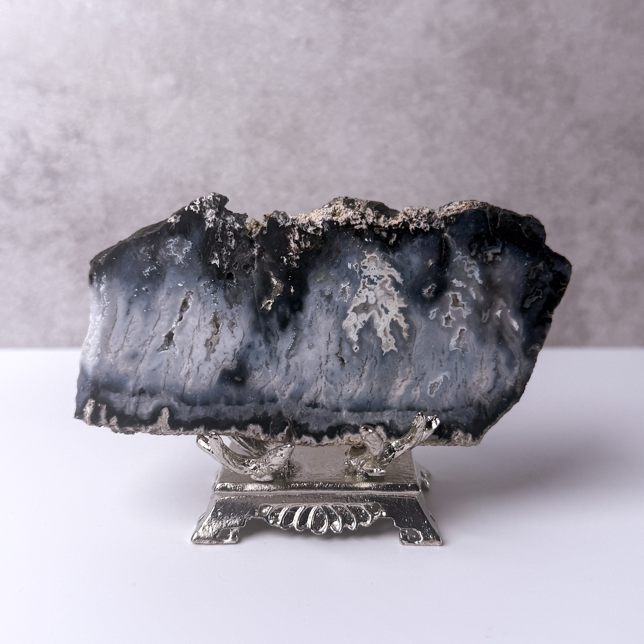 ブループルームアゲート01 スラブ * Agate * 天然石