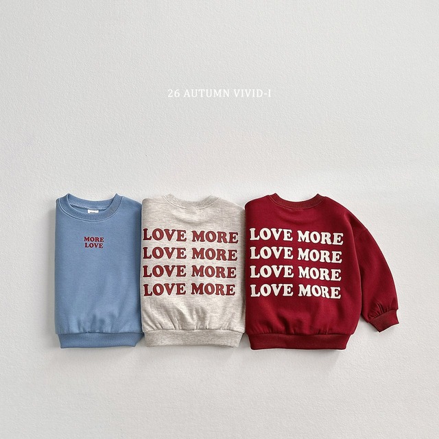 【ﾉﾍﾞﾙﾃｨ＆送料無料】Love More Sweatshirt / vivid-i