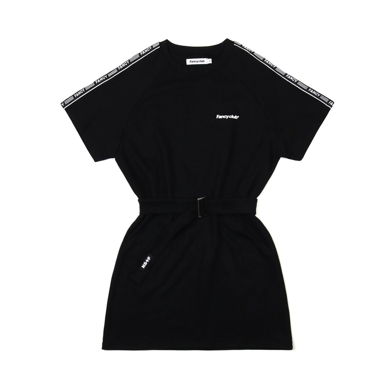 NASTY FANCY CLUB] FANCY LINE BELT ONE PIECE (BLK) 正規品 韓国 