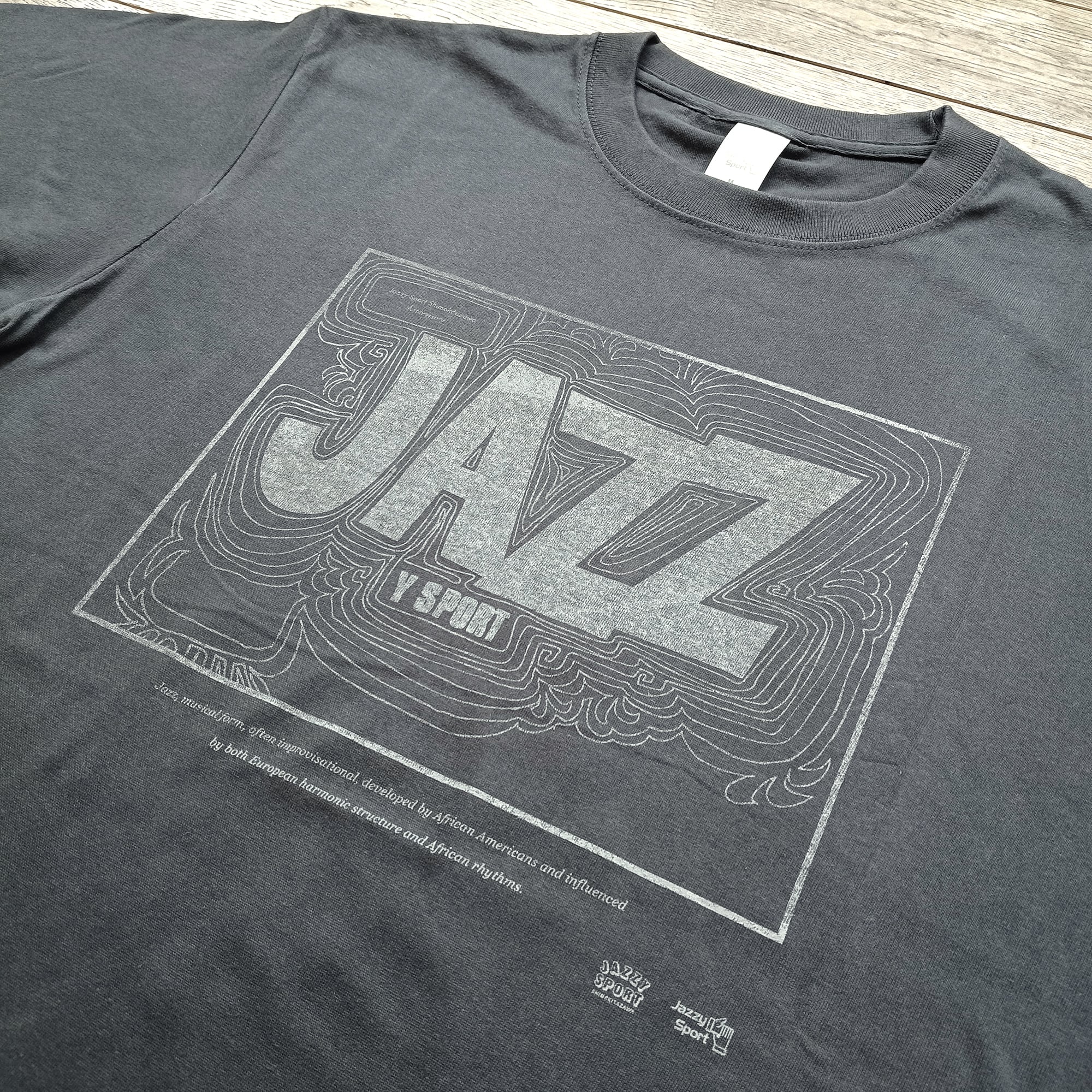 残りわずか〉J.S. Vintage JAZZ Tシャツ（ヴィンテージ・ブラック