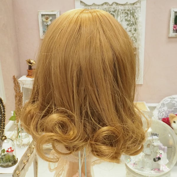 ドール用ウィッグ ライトブラウン ウェーブ【ビンテージ】 ドール用ウィッグ ライトブラウン ウェーブ【ビンテージ】 ライト