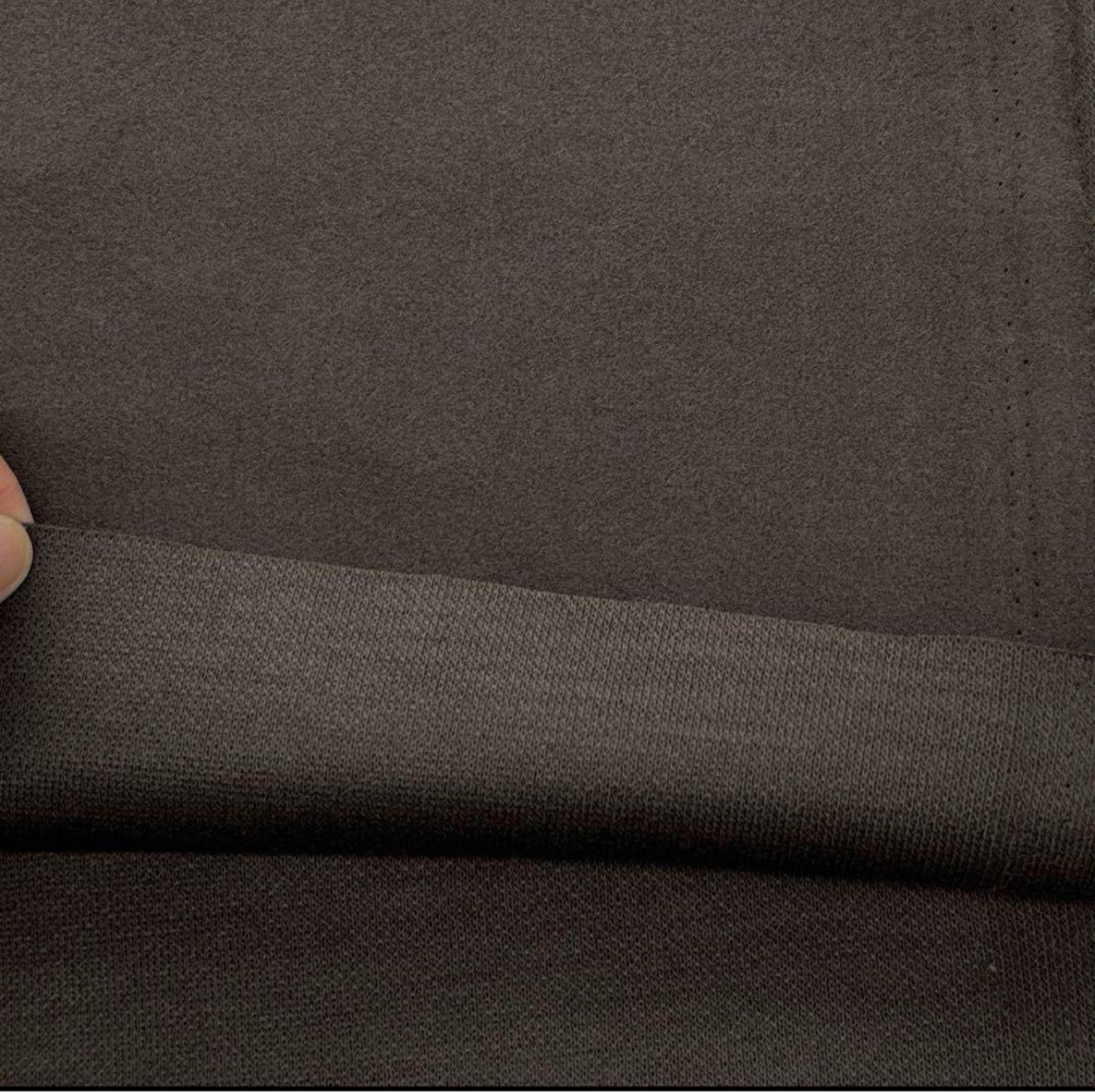 ★NY157◆1.9m◆アクリル100%フラノ調ニット生地◆チャコールグレー