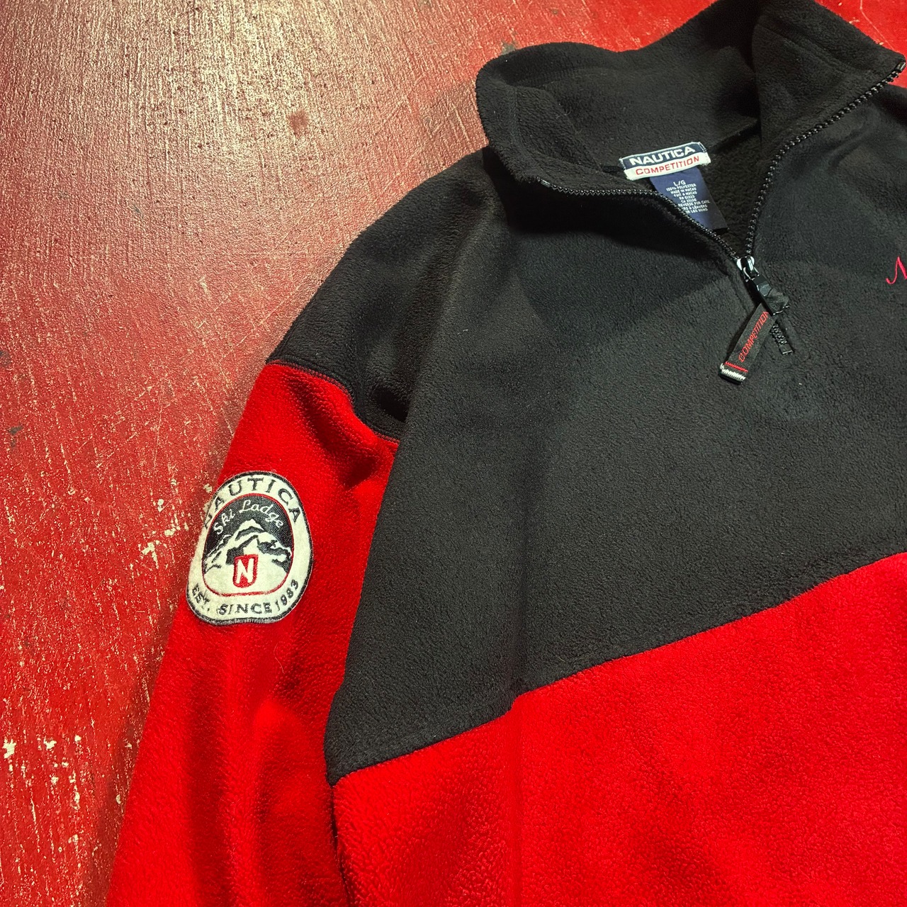 90s NAUTICA COMPETITION ハーフジップフリース　NAUTECH