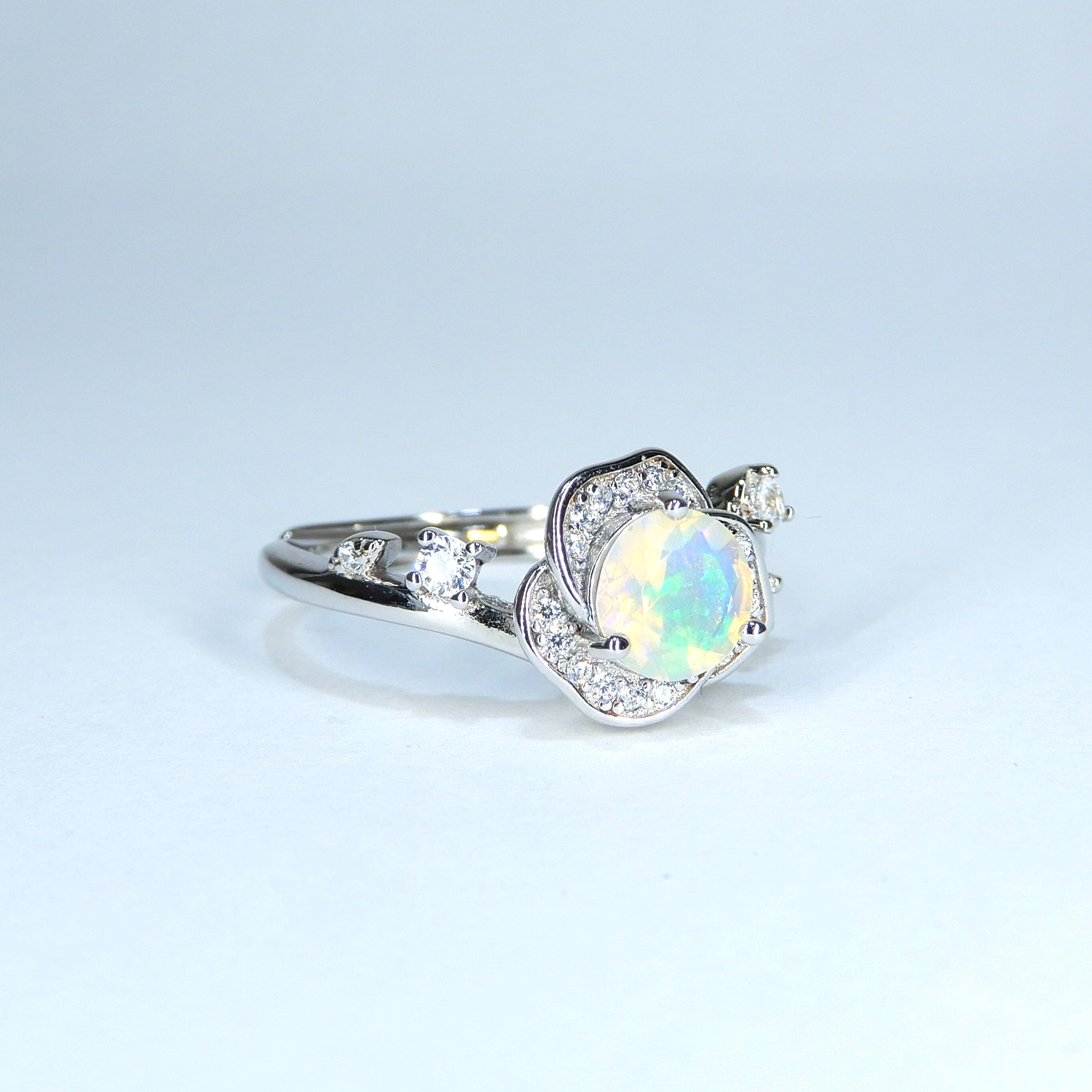 Rose Ring♦︎エチオピアンオパール♦︎SVカラー