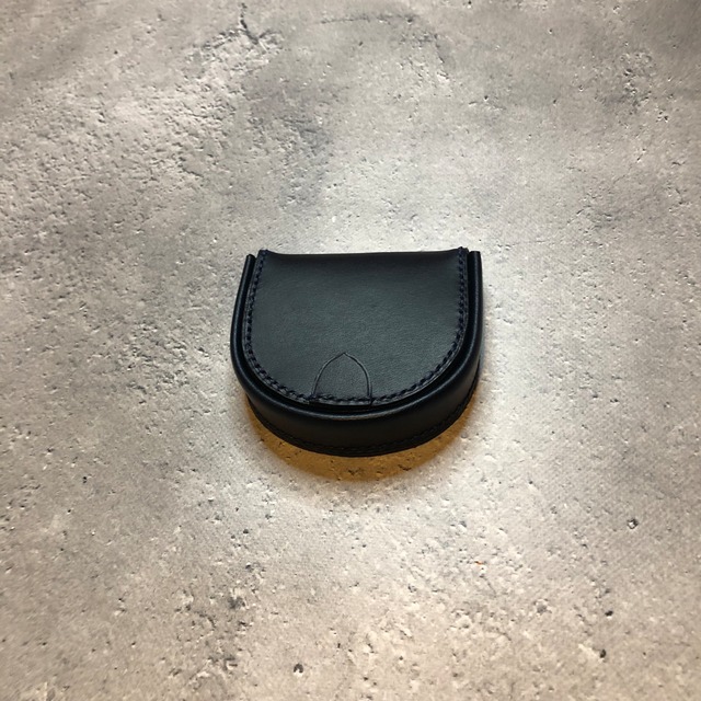 【COIN CASE】馬蹄型小銭入れ　ブッテーロ　ネイビー