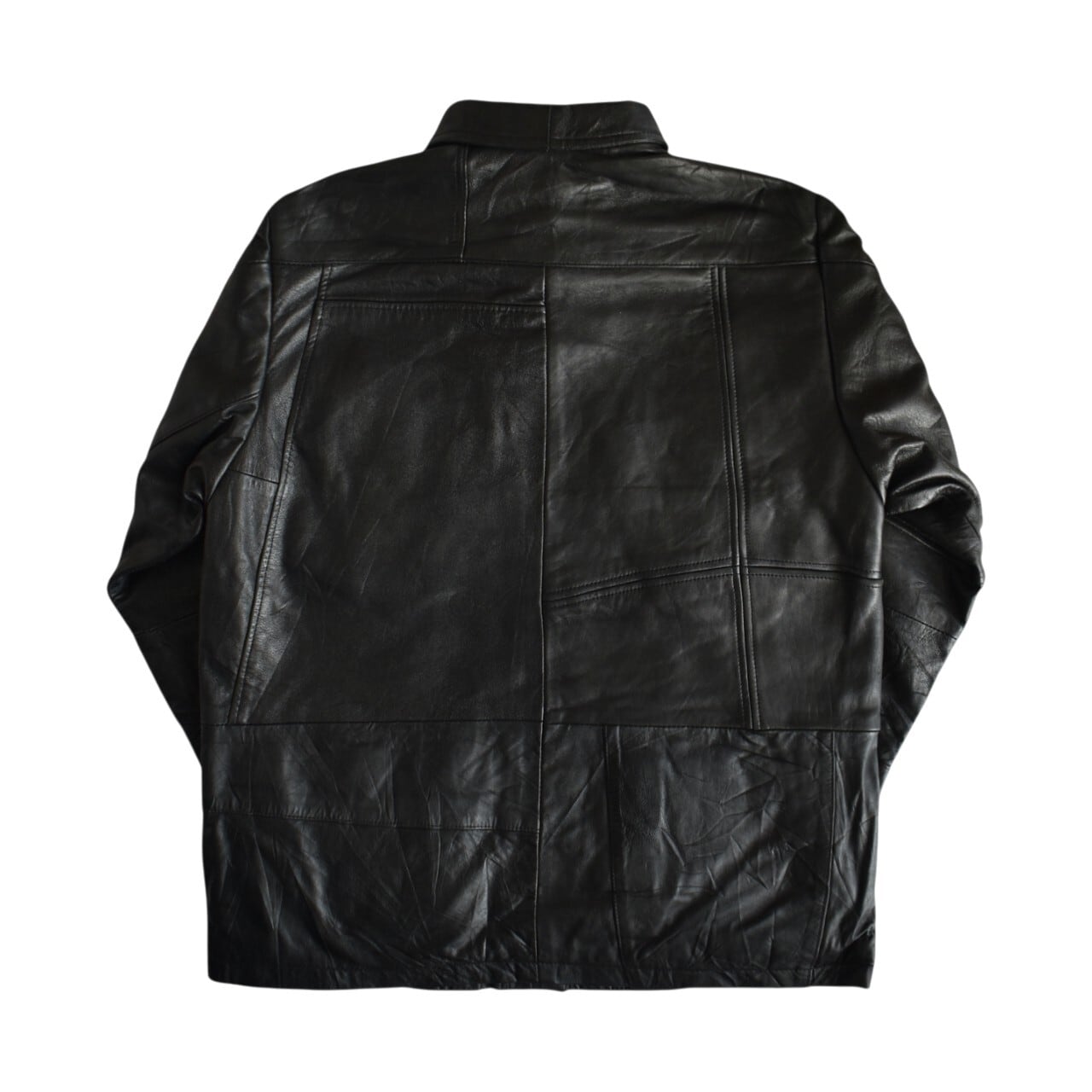 yoused / REMAKE LEATHER JUNGLE FATIGUE JACKET - リメイク レザー