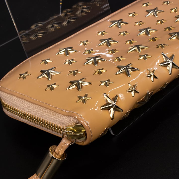 限界価格・送料無料・美品】JIMMY CHOO・ジミーチュウ・長財布