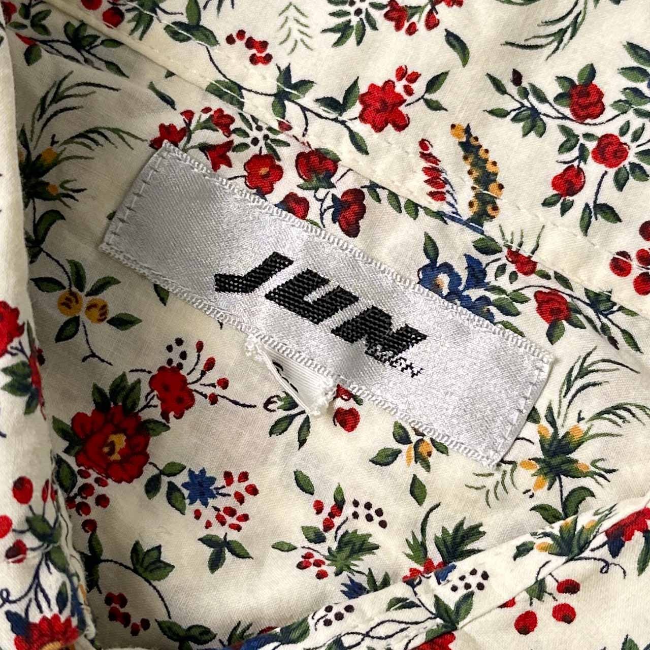 80s JUNMEN ジュンメン 花柄 半袖シャツ L/マルチ メンズ ビンテージ