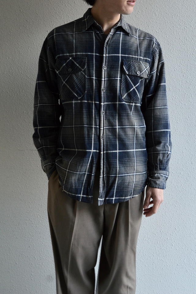 OZARK TRAIL 1980's-90's From USA Print Flannel Check Quilting Shirt Jacket プリントネル キルティングシャツジャケット