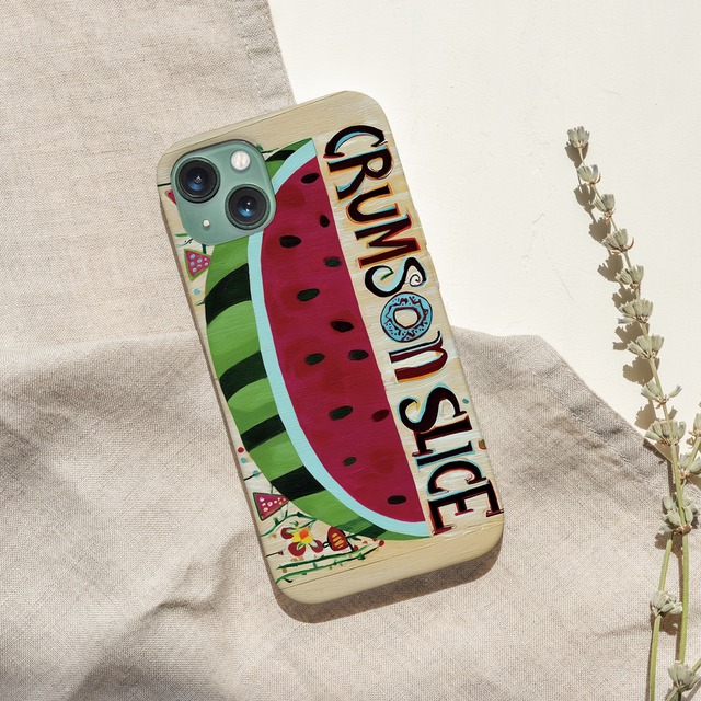 iPhoneケース スイカ 北欧レトロポップ｜果物柄のレトロポップ NOR144
