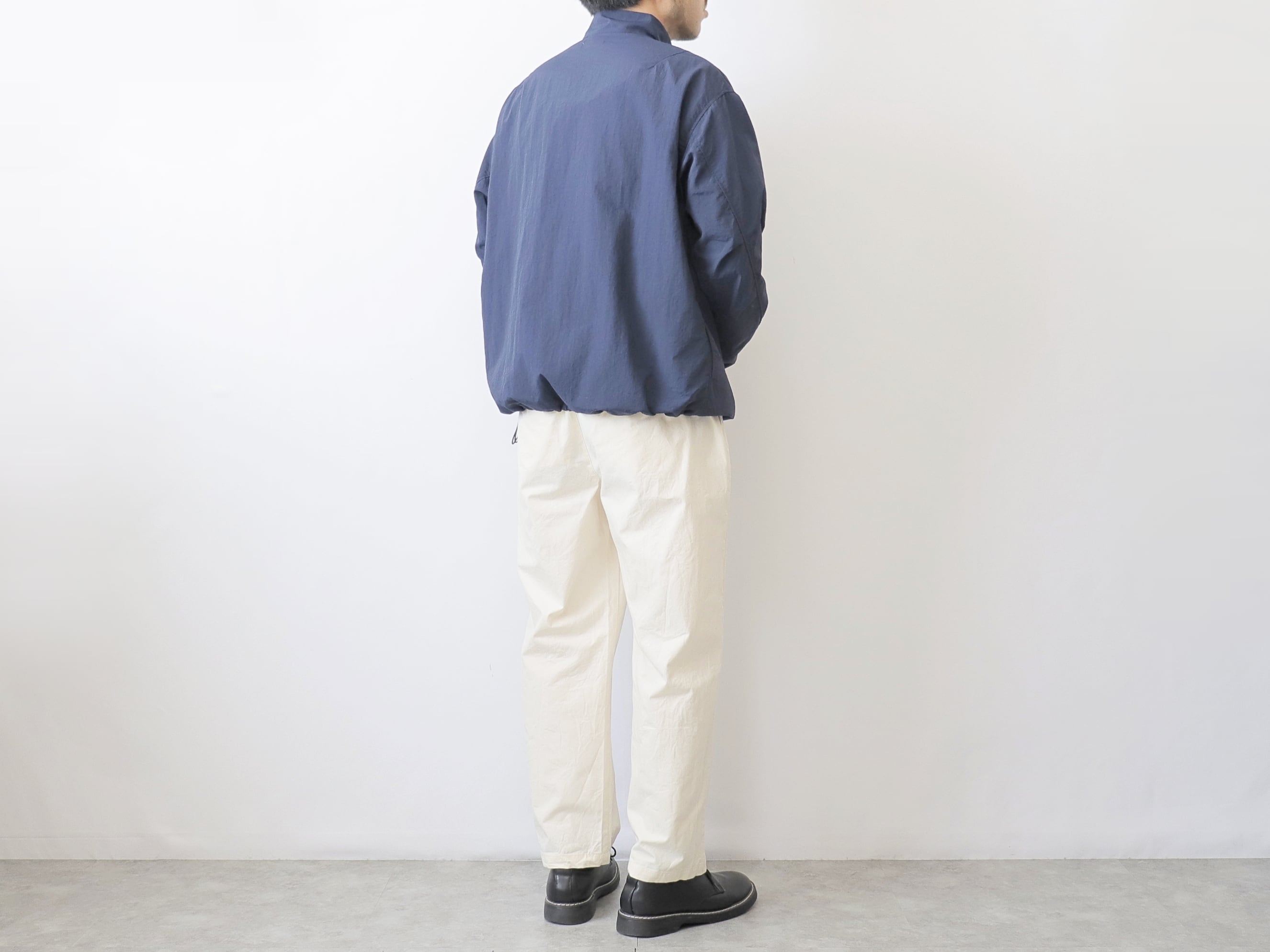 24SS/価格据え置き】MANUAL ALPHABET / LIGHT SHELL SNAP TEE - NAVY