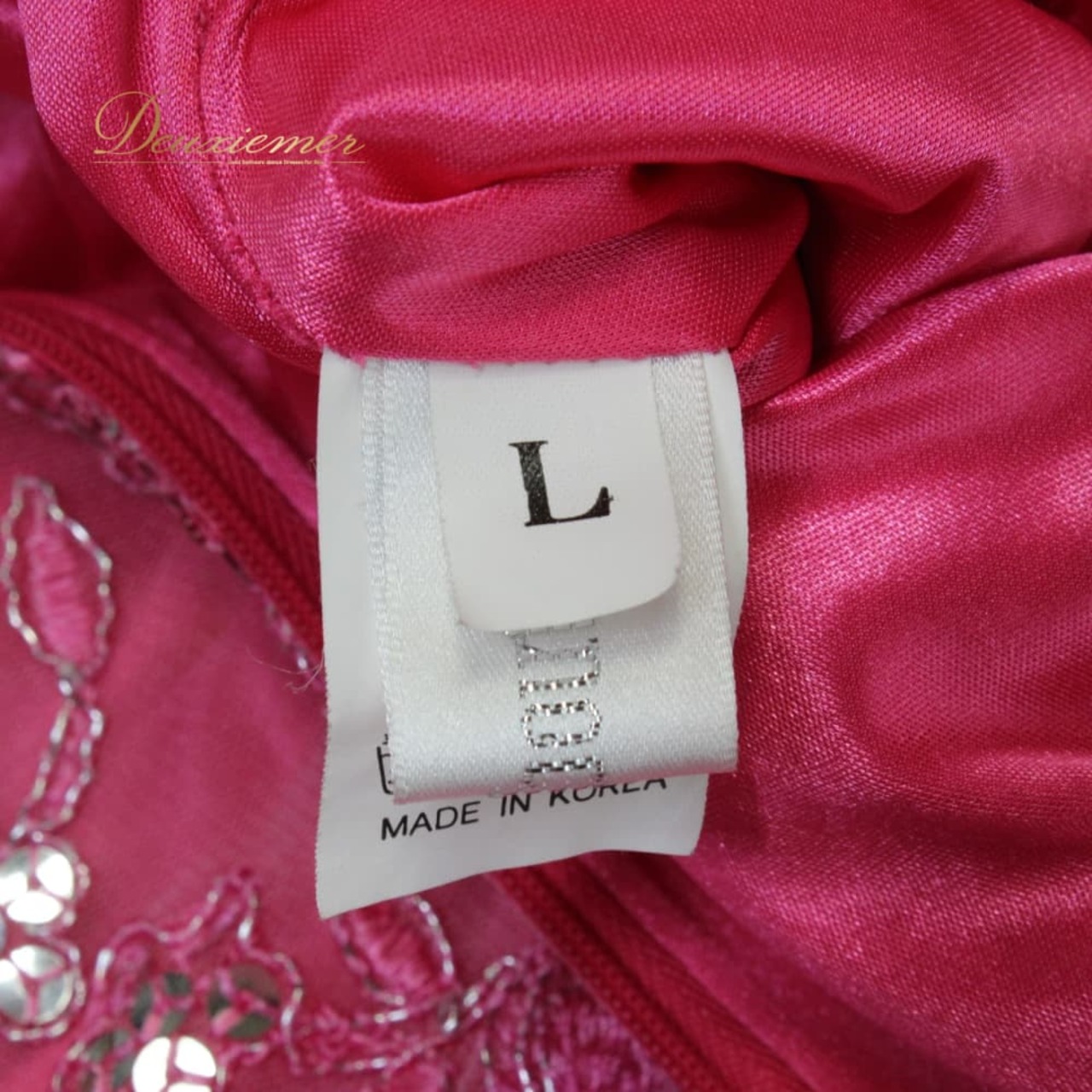 社交ダンス 衣装 prima boutique プリマブティック ドレス ワンピース スタンダード ピンク系 シルバー系 スタンダードドレス スパンコール 花柄 レース 長袖 チョーカー ダンスパーティー パーティドレス ステージ衣装 発表会 デモ 準正装 カラードレス エレガント 気品