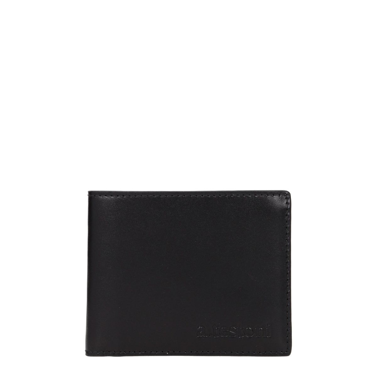 【新品】TESTONI テストーニ メンズ 財布 レザー ブラック WUO00198755P18