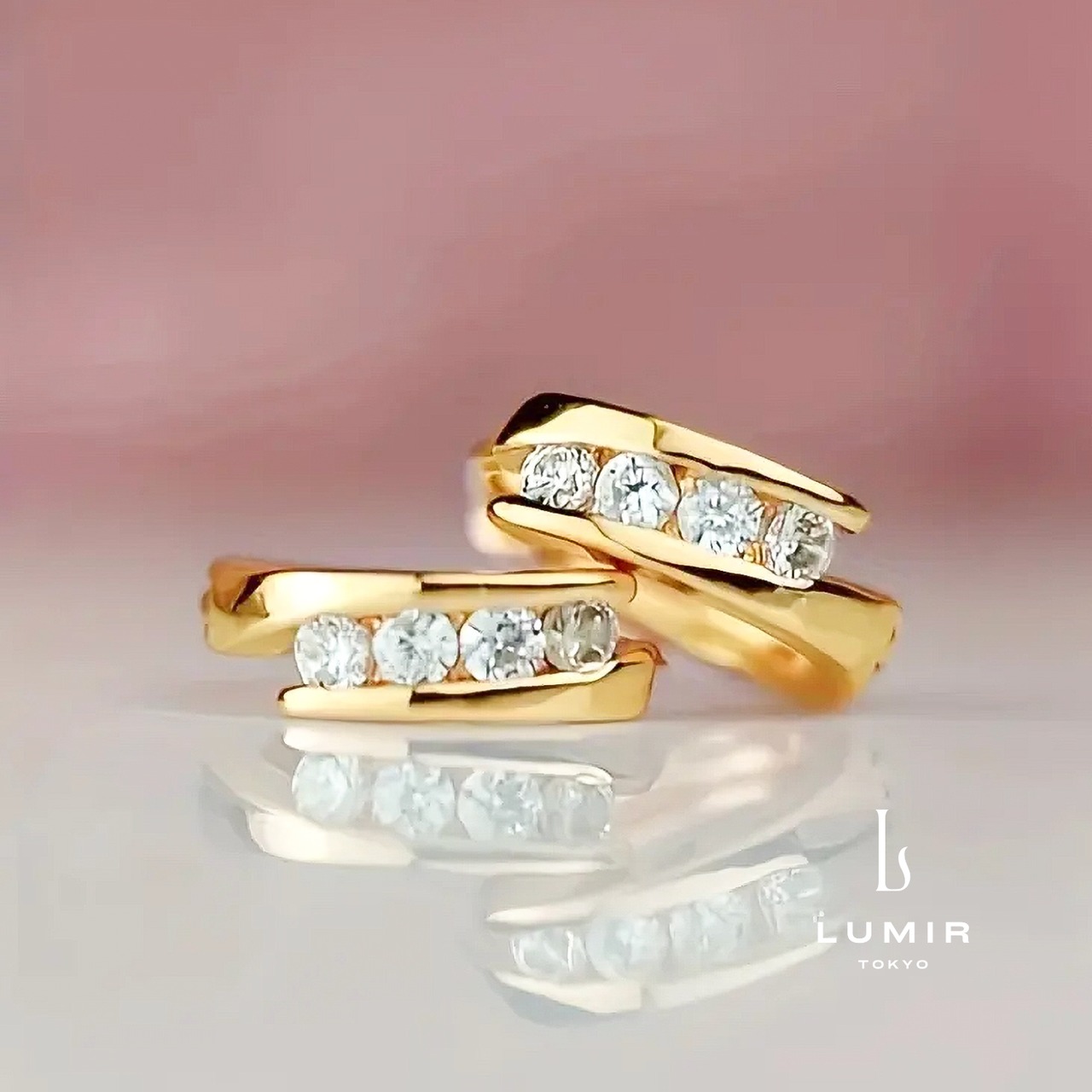 リュクスジルコニアラインピアス