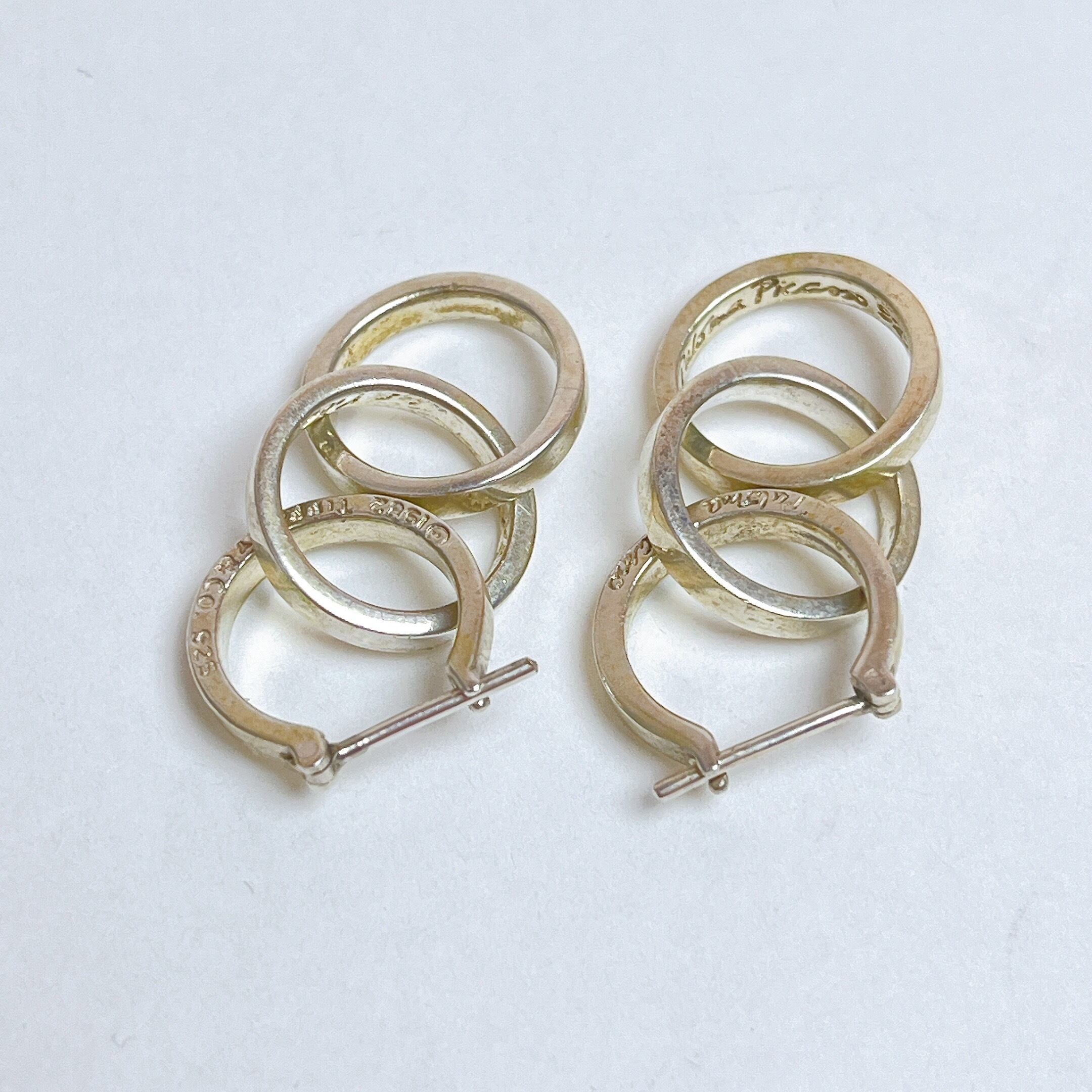 ティファニー トリプル サークル フープ ドロップ ピアス パロマピカソ