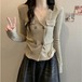 【大きいサイズ】 レディース トップス　Ｖネック　春 秋冬 新品 長袖