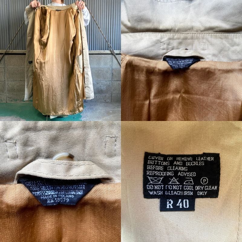 80〜90年代 ビンテージ トレンチコート メンズXL 古着 80S 90S 80〜90年代 ビンテージ トレンチコート メンズXL 古着 80S 90S