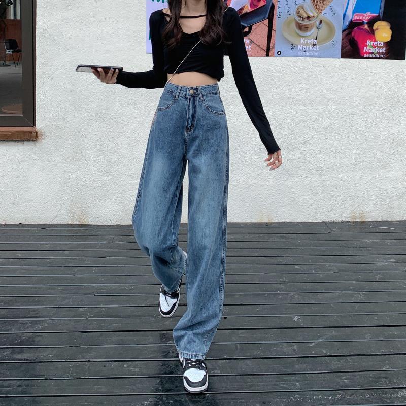 パンツ ルーズジーンズ オータムハイウェスト 秋物 YY-ファッション18267559370