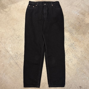 1990s LEVI'S 550 DENIM POANT BLACK USA W'S