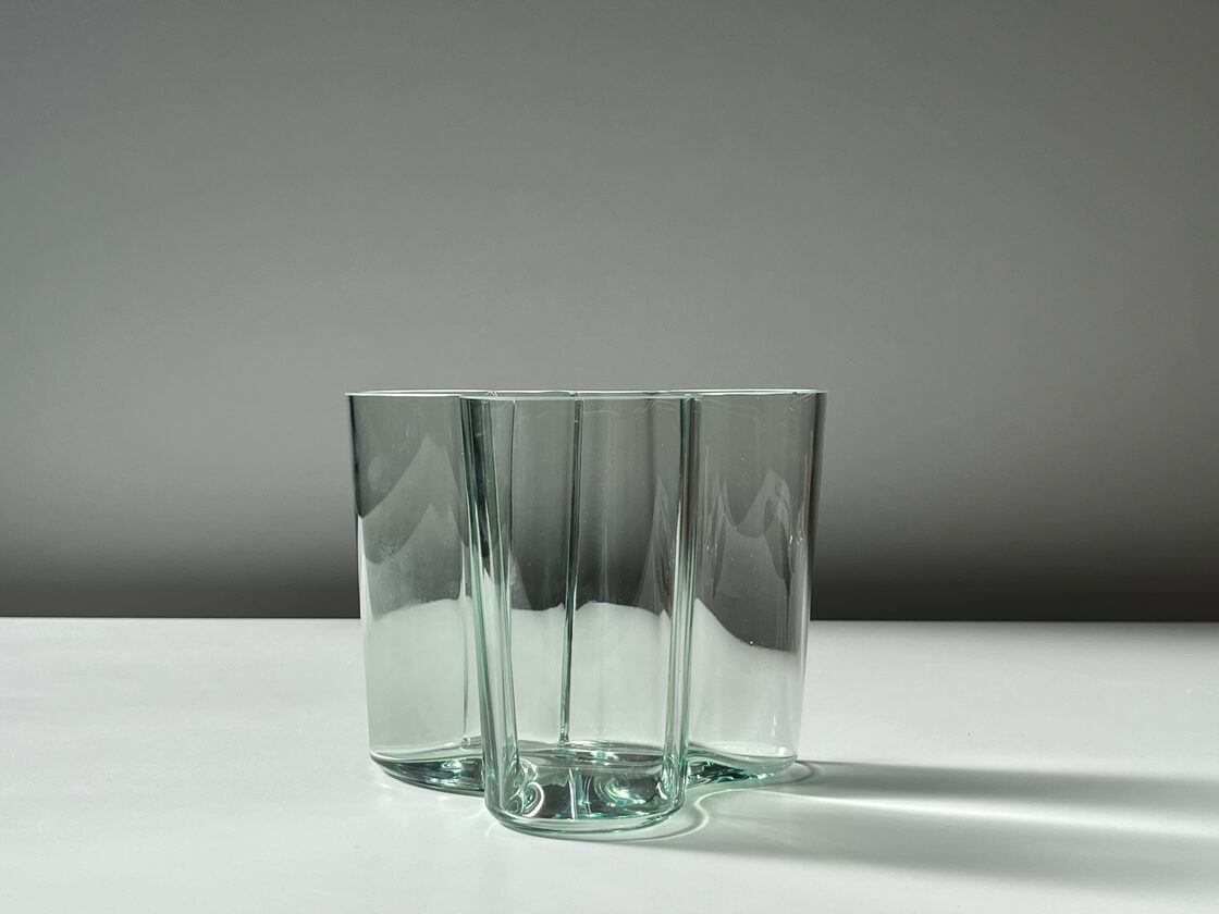 やや訳あり【iittala】クリア1937？ アアルトベース 120mm Aalto 