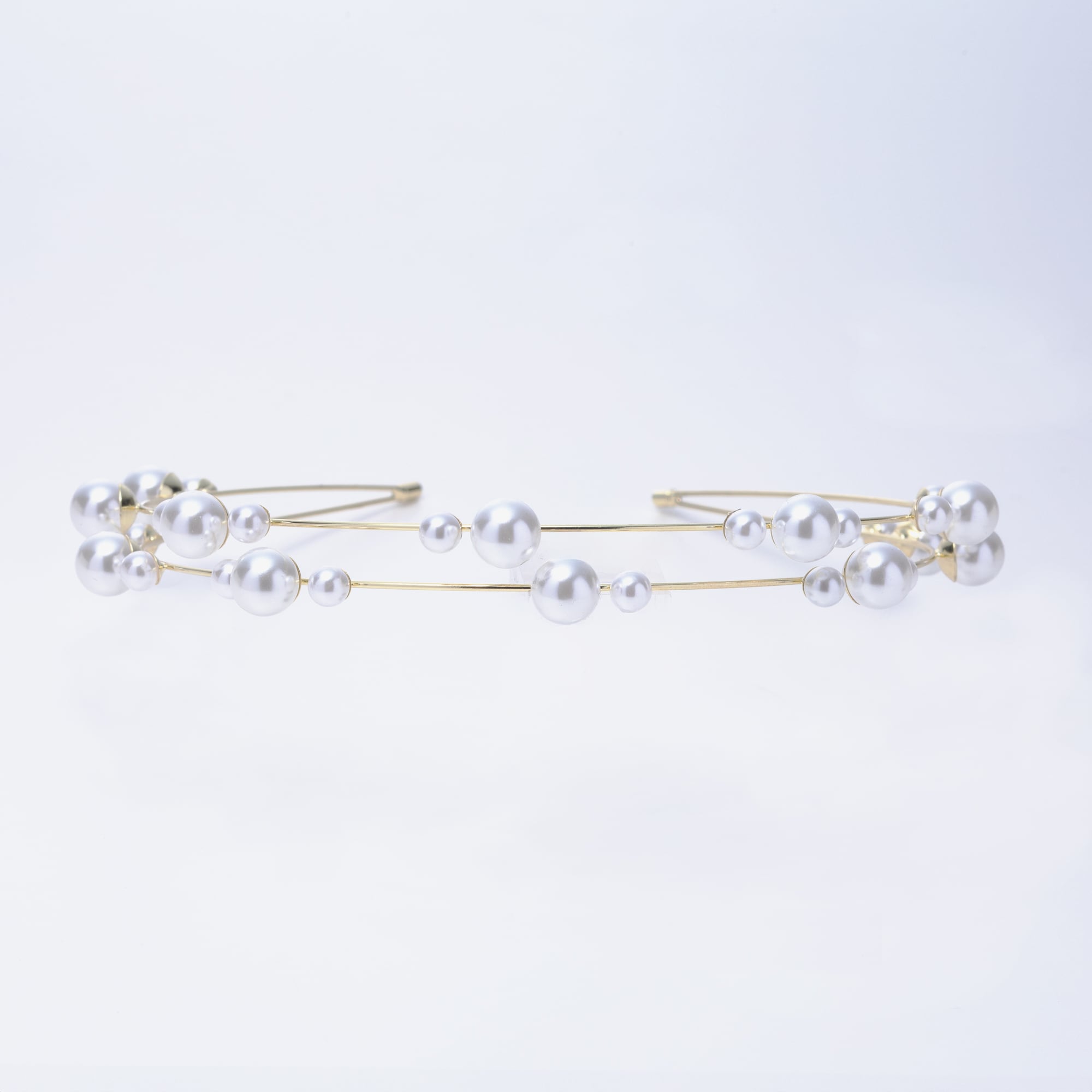 Pearlish ブライダルカチューシャ シルバー／ゴールド | ウェディング