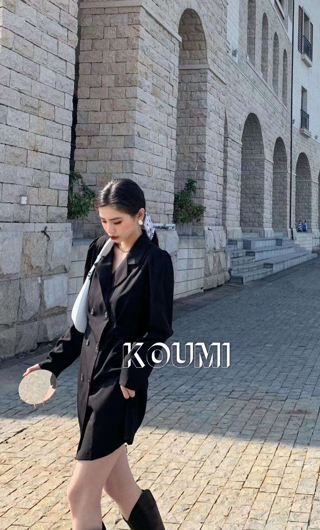 ワンピース風　ダブルジャケット　AJ42441-605　