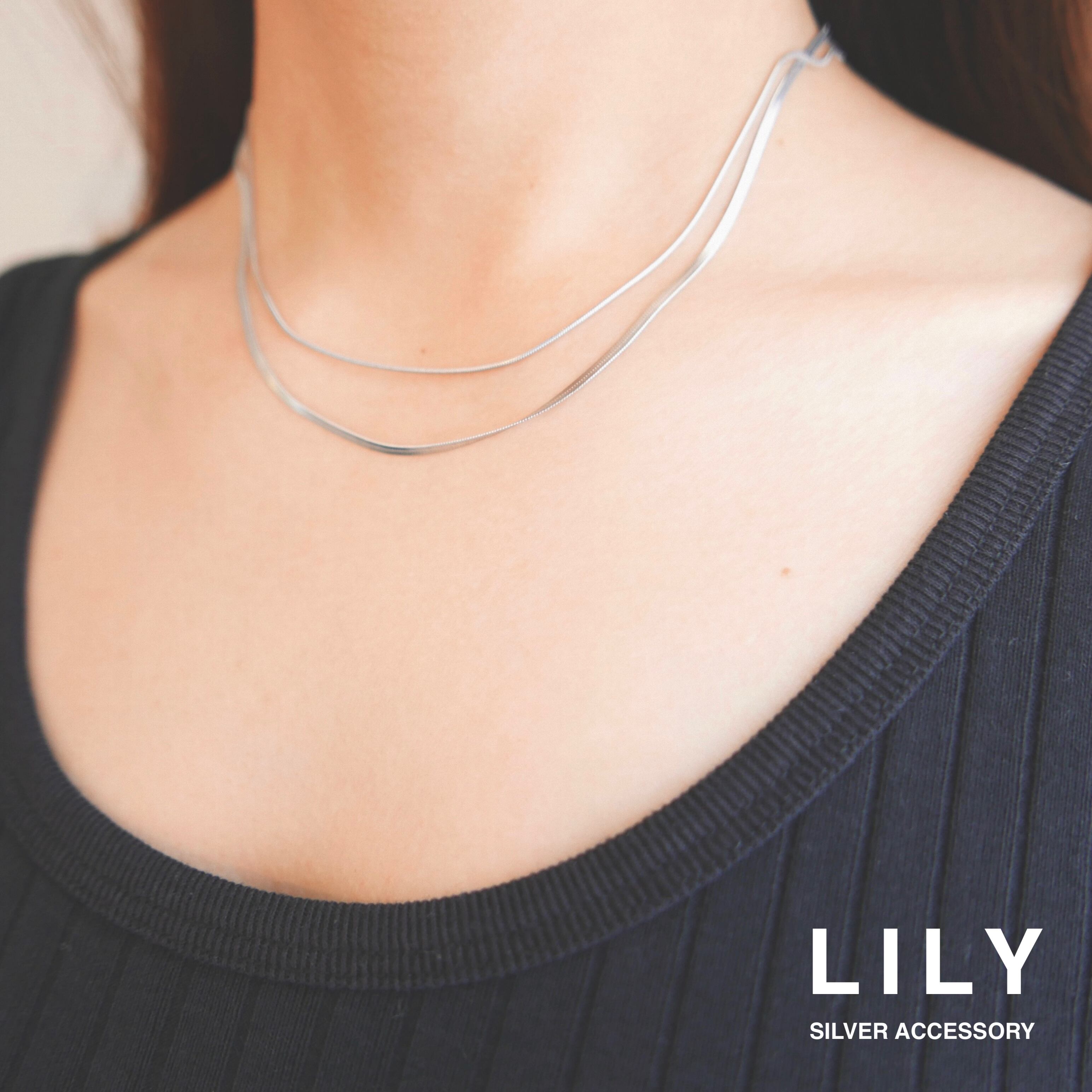 1ミリスネークネックレス | LILY