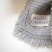 MAISON CARRÉE CASHMERE Fringe STOLE "MIX GRAY"