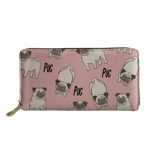 wallet -pug pink-　　w37