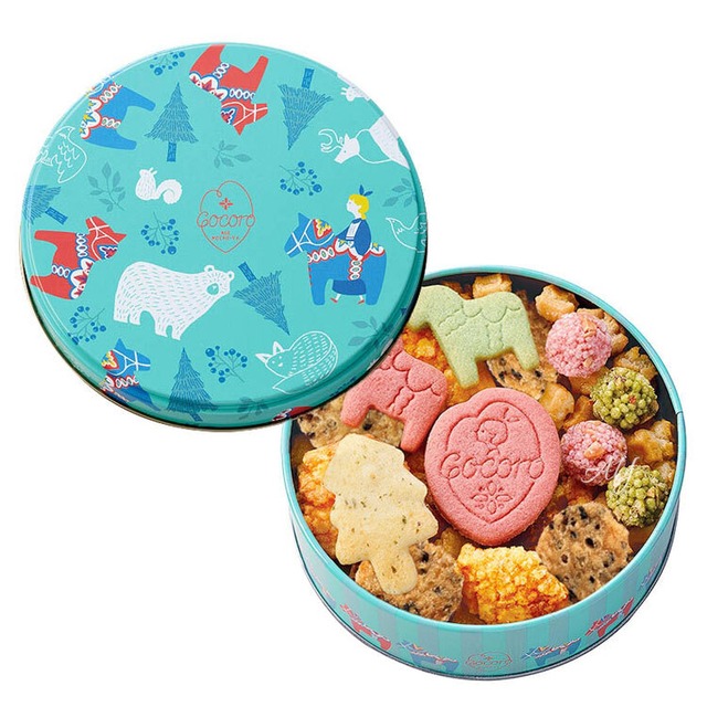 【送料無料】お菓子 ギフト麻布十番 あげもち COCORO ミニ缶 小丸あげミックス お菓子 和菓子 人気 おしゃれ 個包装 ギフト お歳暮 御歳暮 お土産 挨拶 お礼　aac04-ay