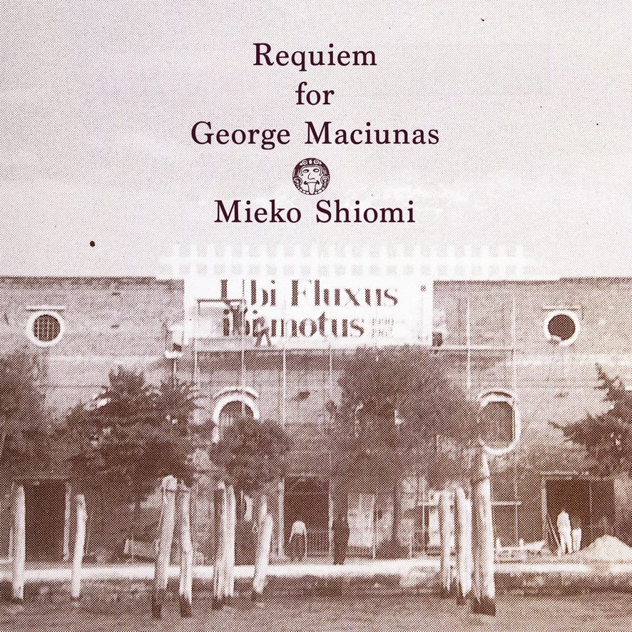【新品LP】Mieko Shiomi "Requiem For George Maciunas"[LP+A4 booklet]
