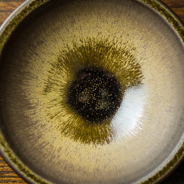 6寸浅鉢 窯変黒釉（煮物鉢・深皿） ／北側雄一