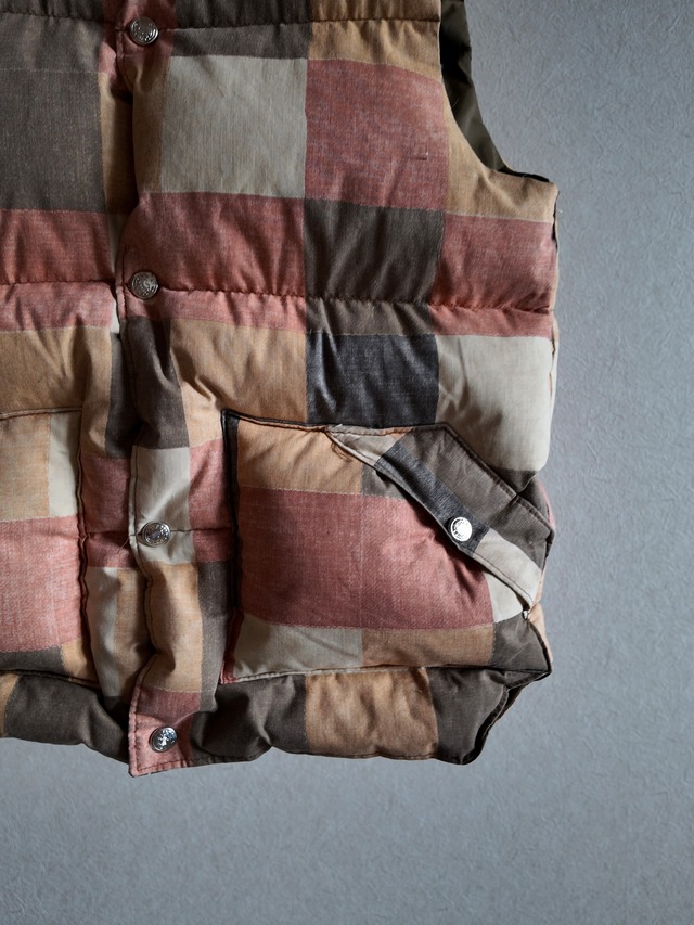 1970s~ PATCHWORK GOOSE DOWN VEST