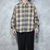 Eddie Bauer wide silhouette check shirt