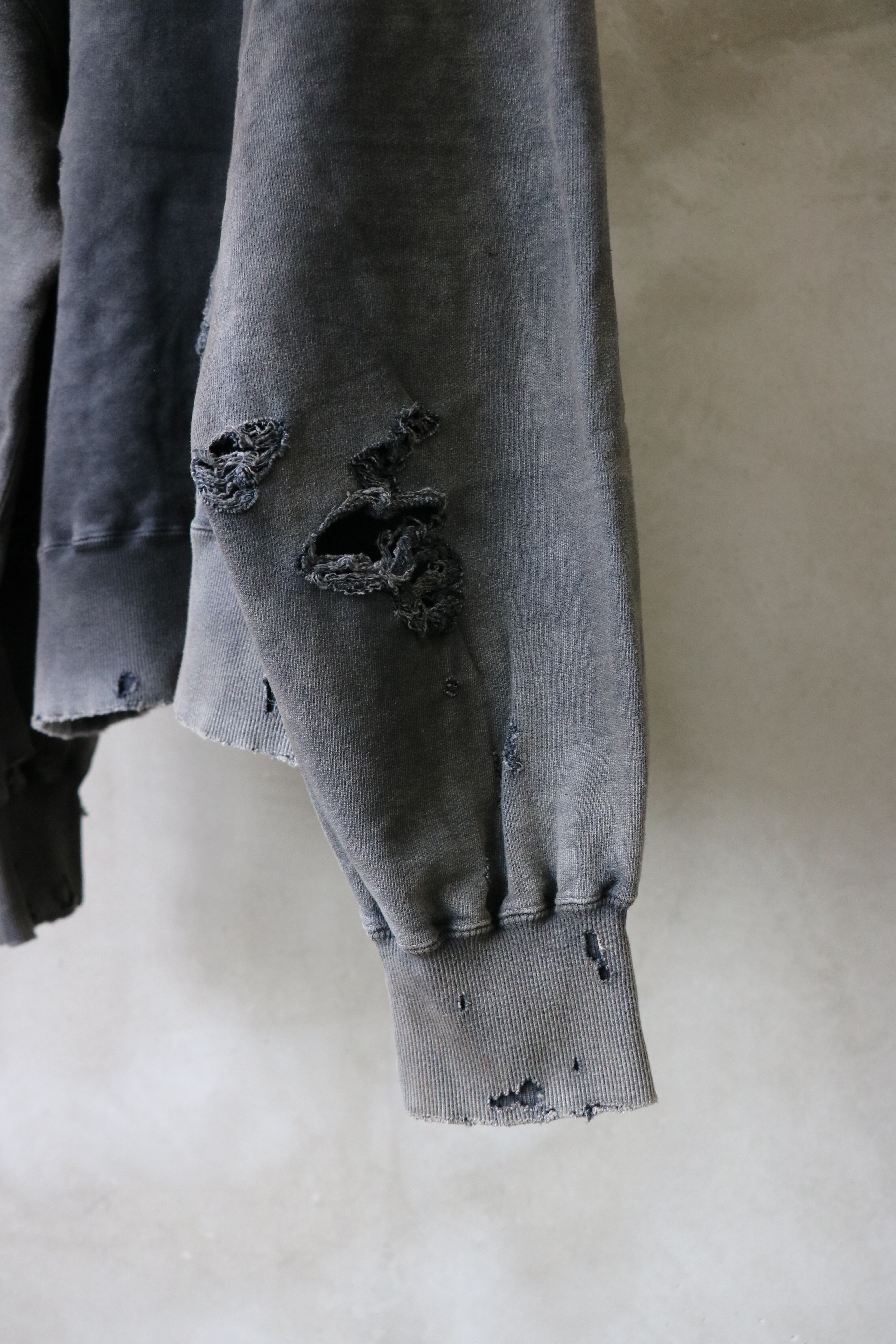 Ancellm / AGING CRASH HOODIE / ANC-CT69-B / アンセルム エイジングクラッシュフーディ | kawl. Ancellm / AGING CRASH HOODIE / ANC-CT69-B / アンセルム エイジングクラッシュフーディ | kawl.