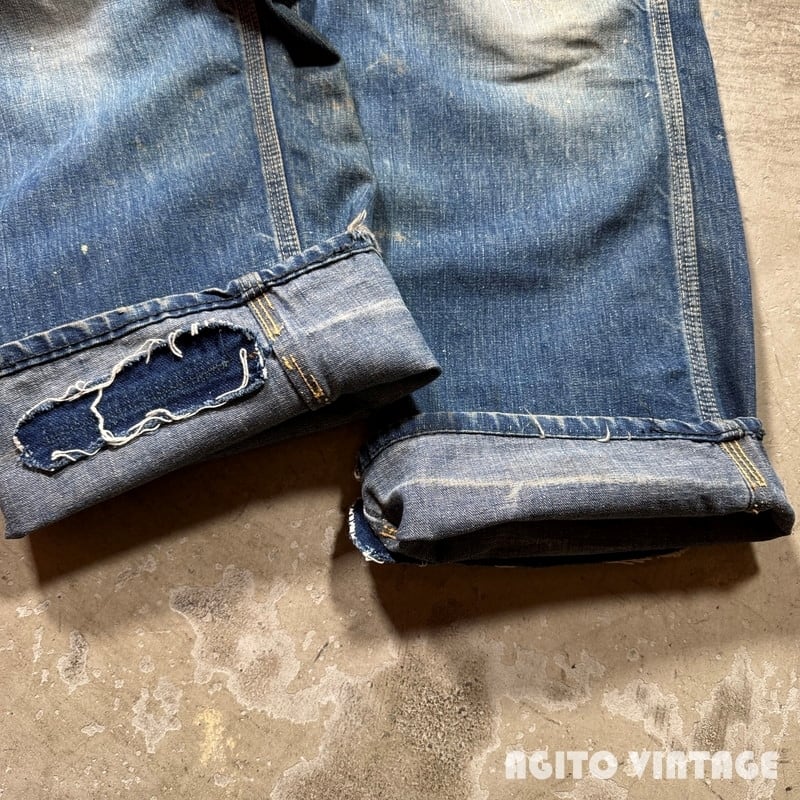 60's~ Lee 191Z リー デニムペインターパンツ 黒タグ 42TALON ペンキ