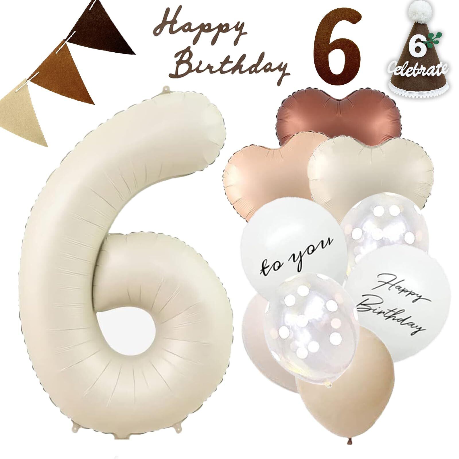 【努力特価】6歳 誕生日 飾り付け、数字 バルーン 大きい バースデー 飾り 誕生日 バルーン 飾り バルーンフラワー 誕生日 かざりつけ 女の子 男の子
