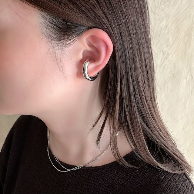 Thick ear cuff (silver/gold)