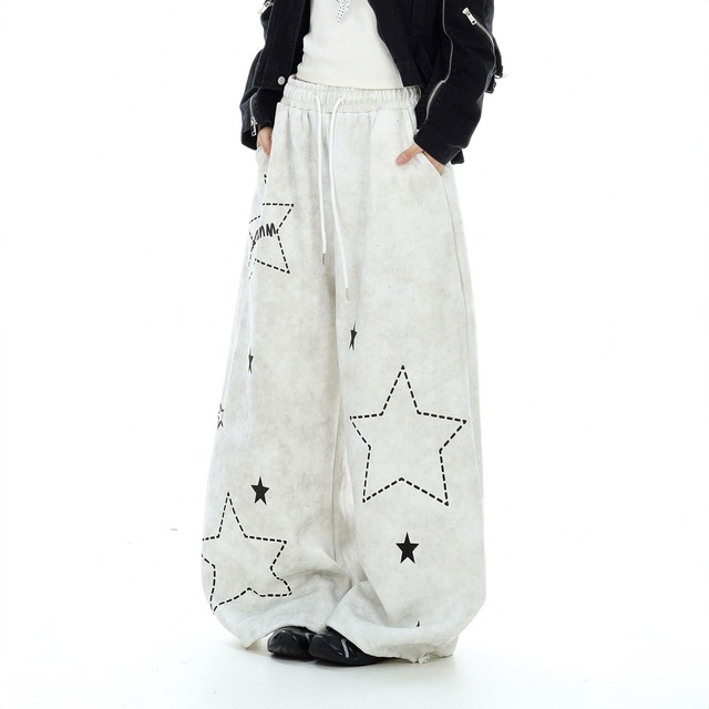 ダッシュラインスターミックススウェットパンツ 2col   R02862