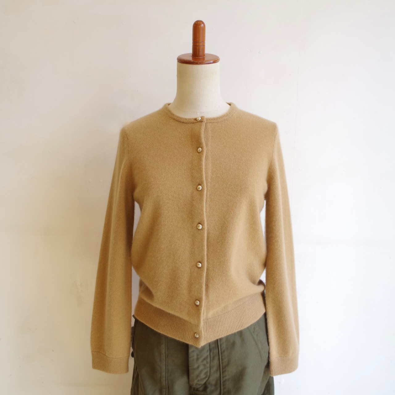 MAISON CARRÉE CASHMERE Blanchett CARDIGAN BEIGE