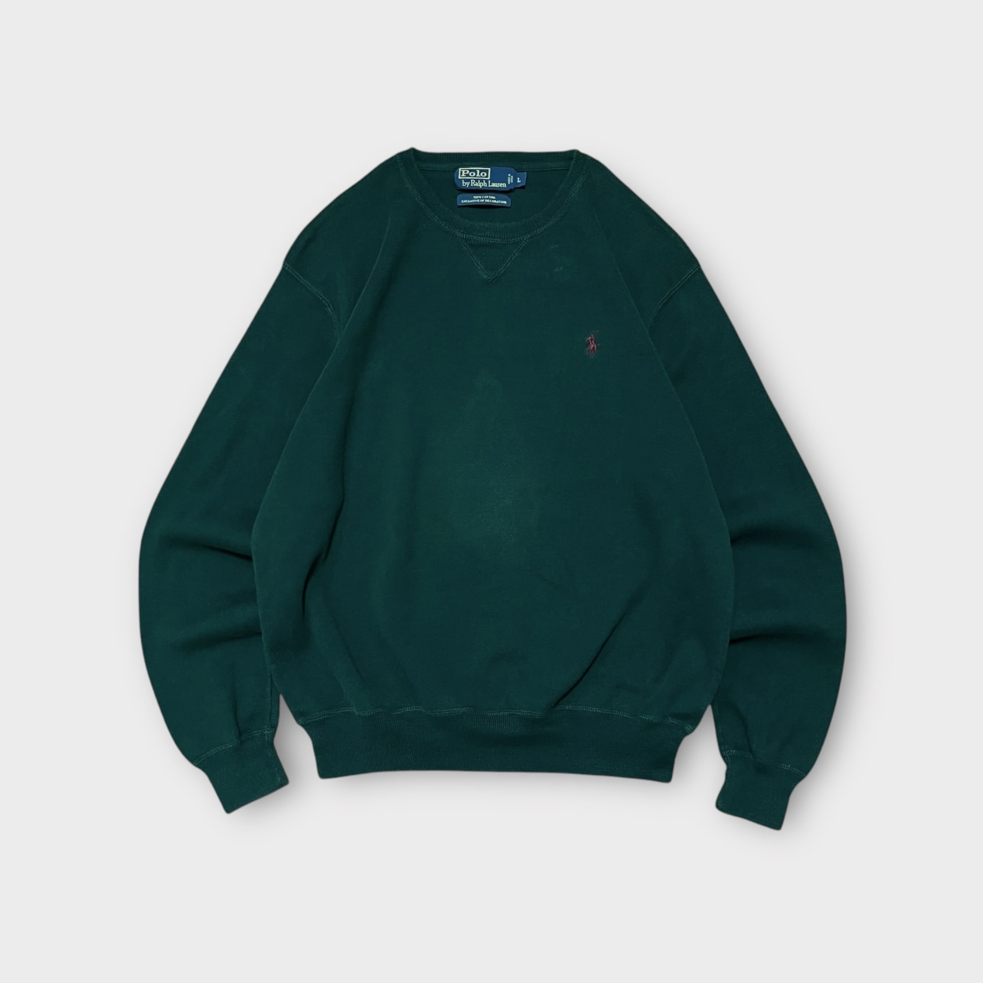 Ralph Lauren】1990's~ ワンポイントコットンニットセーター Ralph Lauren】1990's~ ワンポイントコットンニットセーター