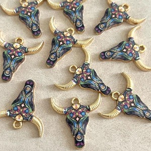 デザインバッファローゴールドチャーム/コネクター