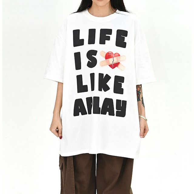 ハートレタリングポップアートTシャツ
 3col   R01669