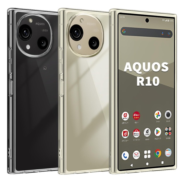 【Blxnyt】AQUOS R10 ケース クリア 軽薄 耐衝撃 TPU素材 黄変抑制 アクオス R10 透明 保護カバー(6.5インチ)